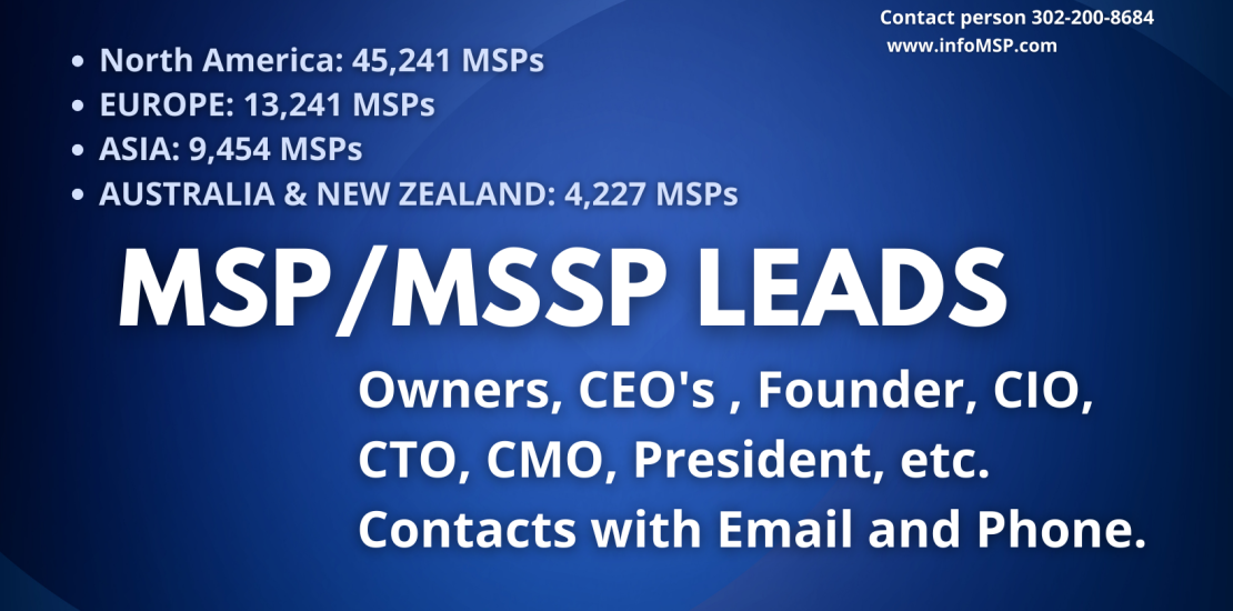 Msp, Mssps Email List